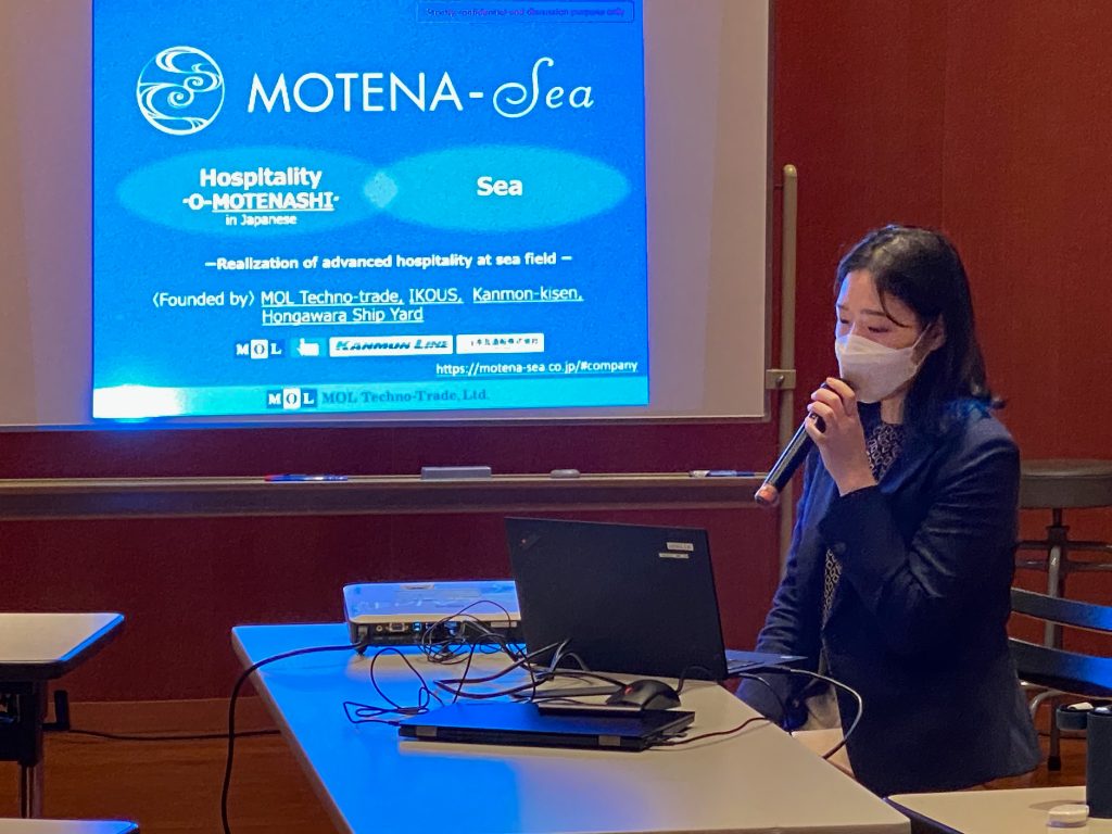 Presentation of Ms. Honoka Fukunaga of MOTENA-Sea